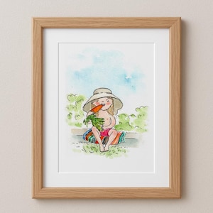 Retrato infantil personalizado hecho a mano en acuarela / Ilustración personalizada / Retrato de niño y mascota / Retrato familiar / Retrato de hermanos