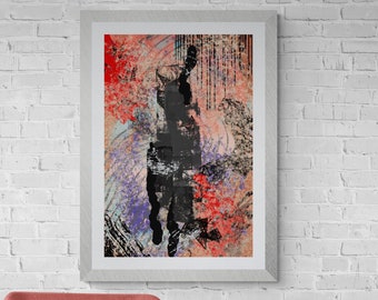 Moody Modern Instant Digital Downloadable Abstract Print