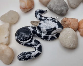 Hand-Sculpted Cookies 'n Cream Sand Boa Necklace – Cosclay Snake Pendant