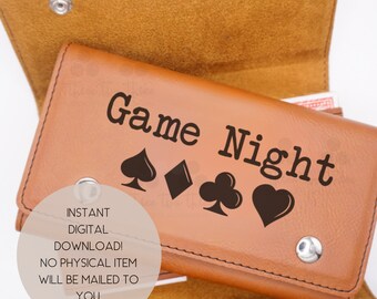 Digital Download: Game Night SVG, PNG Files