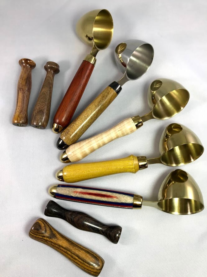 Turned Wood TwoTablespoon Coffee Scoop Etsy