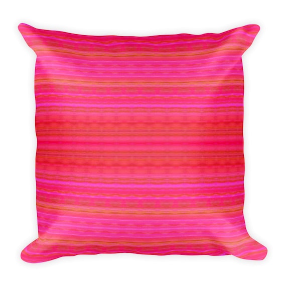 bright pink throw pillows