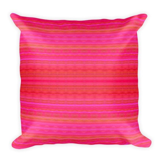 orange striped pillows