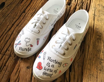 painted clogs for nurses