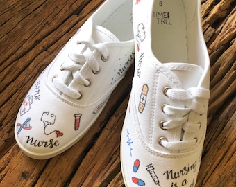 Autism awareness nursing shoes best sale
