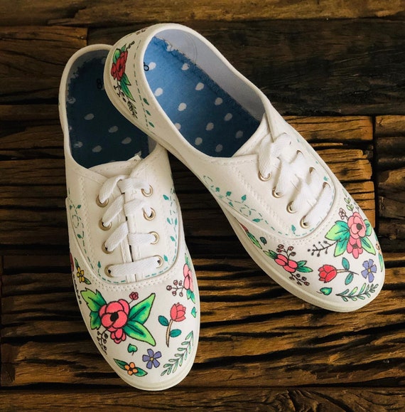 flower design shoes