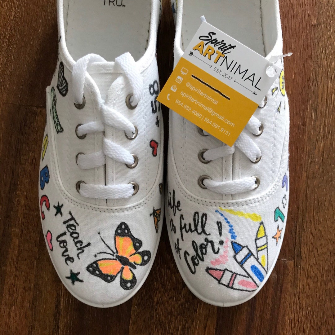 Teacher canvas shoes best sale