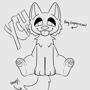 Custom Wagging Keychain YCH!