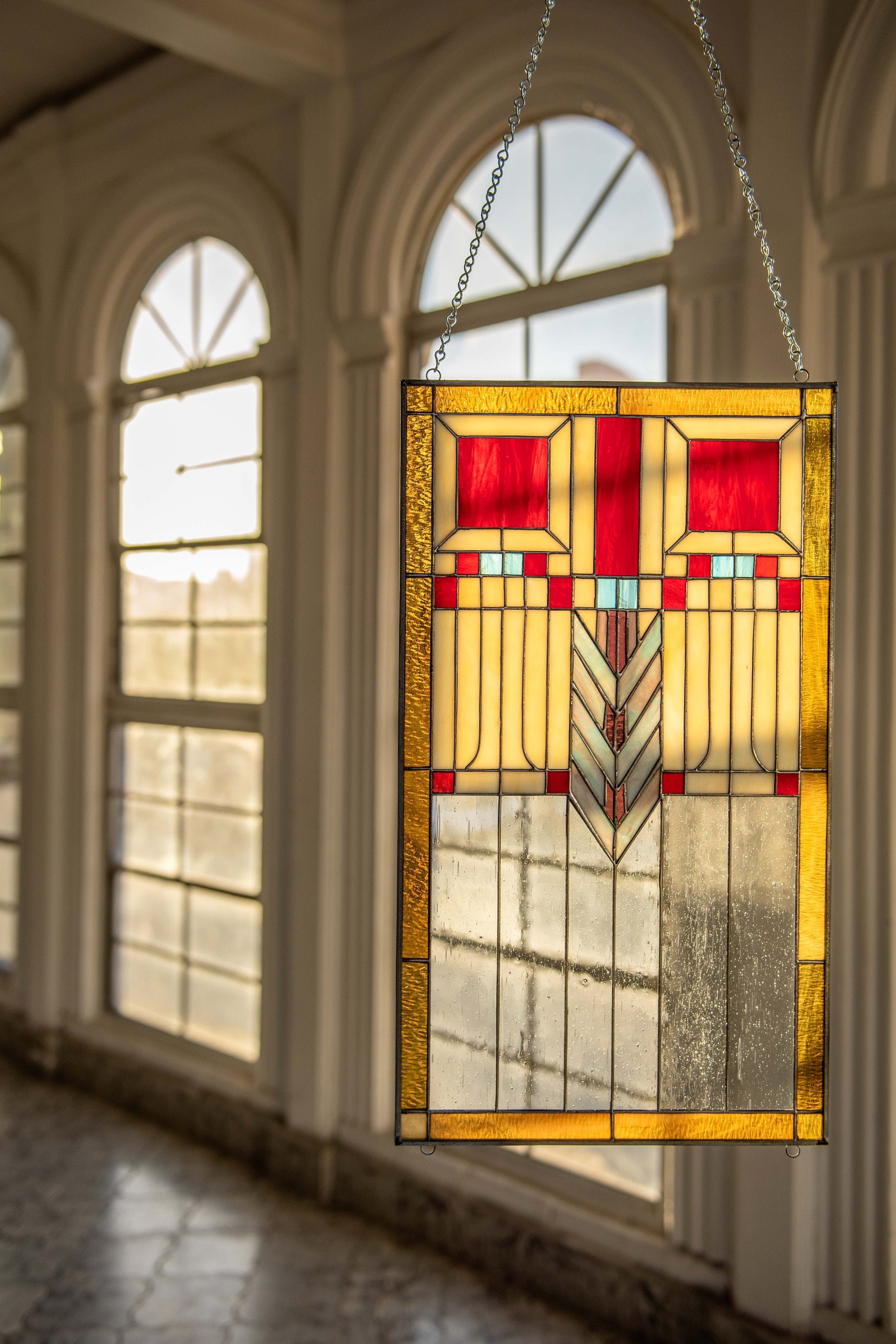 Tote Bag - FRANK LLOYD WRIGHT Old Fashion Windows