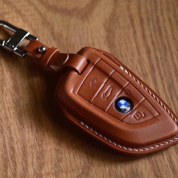 Leather Key Fob For BMW, Car key fob case, Remote Key Case, Leather car key case, Car key holder, Gift for BMW drivers