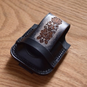 Leather lighter pouch, leather lighter case, leather lighter cover for zippo regular, gifts for smoker, gifts for him, gifts for her