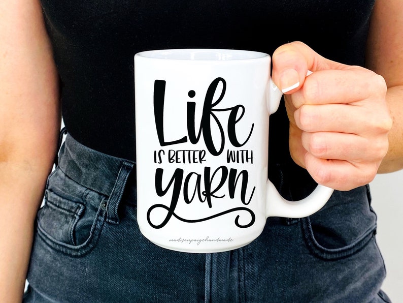 Life Is Better With Yarn 15oz Ceramic Coffee Mug-Gifts for image 0