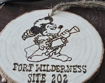 FORT WILDERNESS Mickey Ornament (can customize)