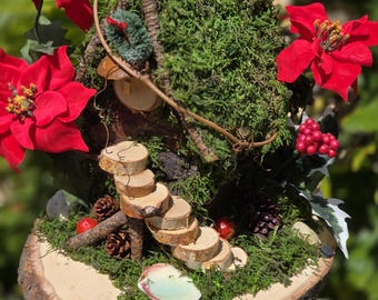 Fairy House: "Christmas Cottage "