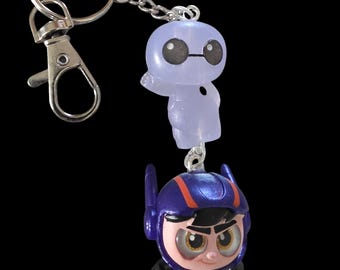 Porte-clés et clip pour sac Disney's Big Hero 6 Baymax et Hiro