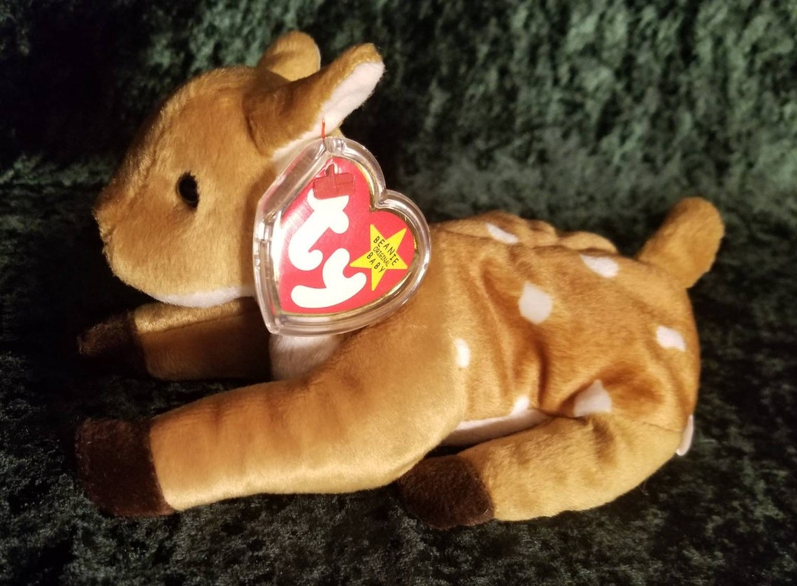 Original Ty Beanie Baby 1997 Whisper the Fawn Retired Etsy