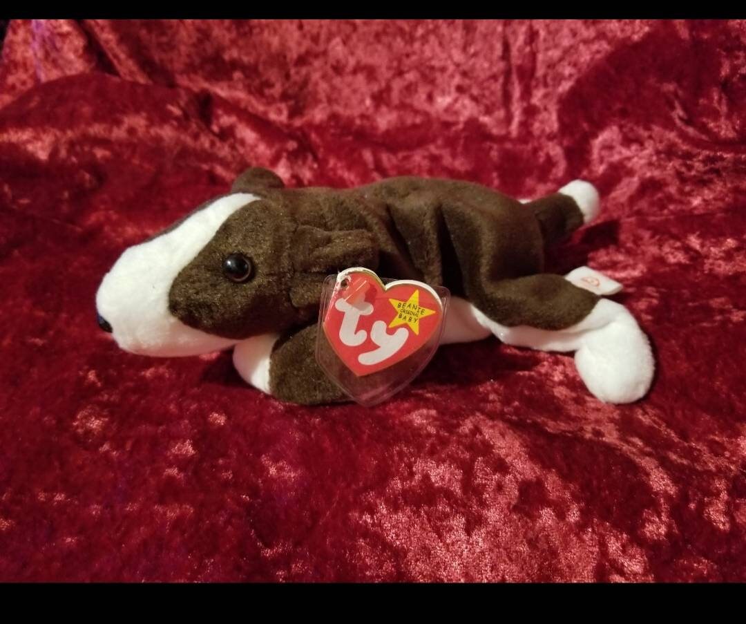 An Original Ty Beanie Baby Bruno the Dog Extremely Rare with Etsy