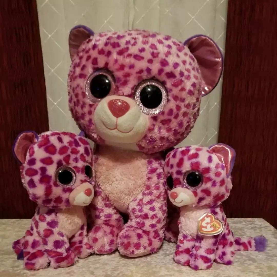 Large Original Ty Beanie Boos GLAMOUR the 16 LEOPARD Etsy
