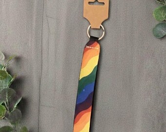 Pride Wrist Strap Keychain