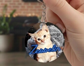 Custom Pet Photo Keychain