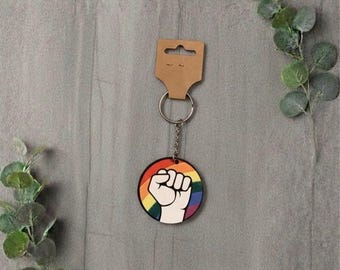 PRIDE power keychain
