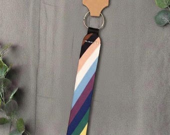 LGBTQ+ Wrist sratp keychain