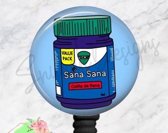 Custom Button Badge Reel - Sana Sana Colita De Rana