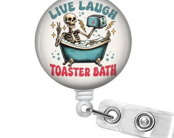 Custom Button Reel - Live Laugh Toaster Bad