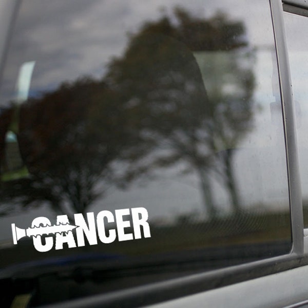 Screw Cancer Sticker Window Decal - Choose Your Color Fuck Cancer, F*ck Cancer Sticker, Cancer Awareness, Cancer Decal, Cancer Sticker