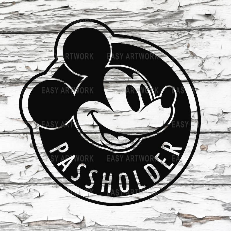 Download Disney Passholder SVG Download Vector Disney Annual | Etsy