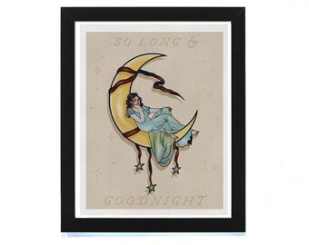 MCR - Art Print - So Long and Goodnight - Illustration - Tattoo - Traditional Tattoo - Flash Sheet - Emo