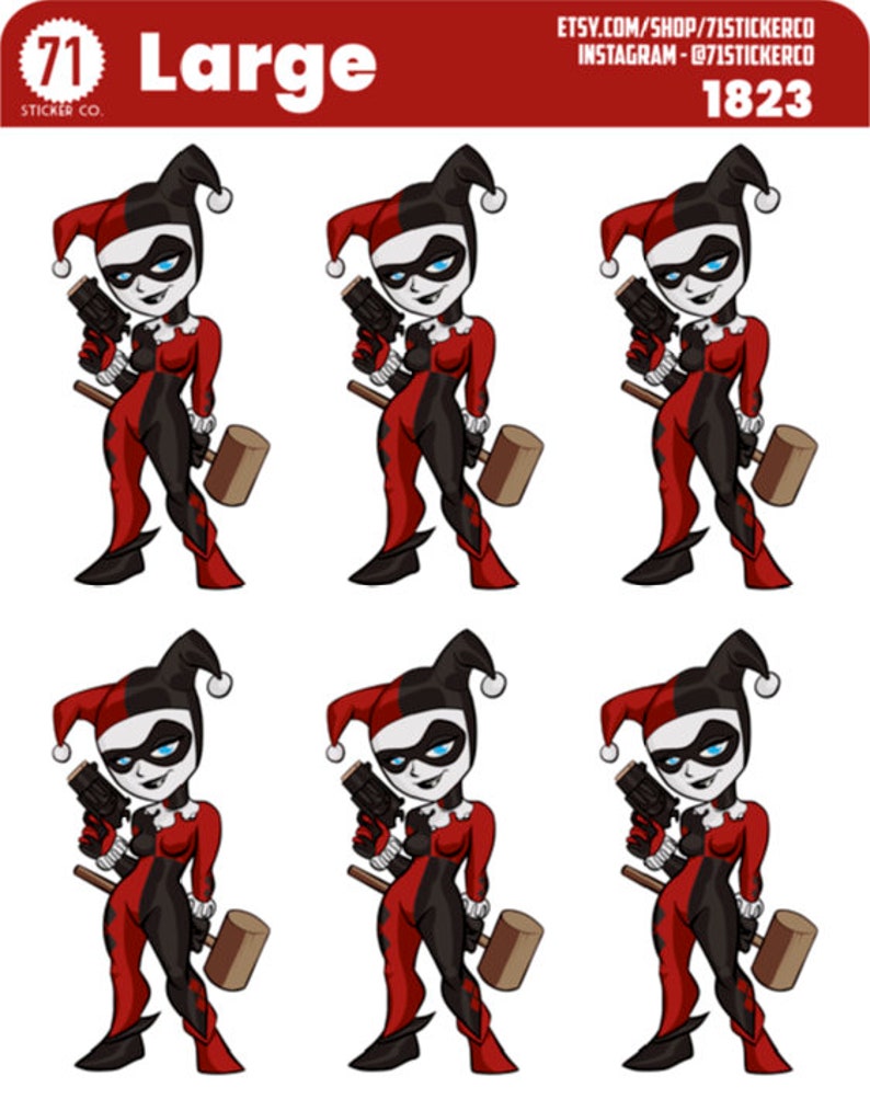Animated Series HARLEY QUINN Stickers Etsy