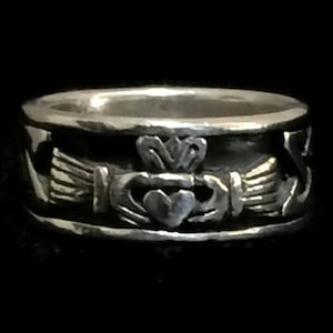 Claddagh Ring Size 6 Ring Size 6 Plus Claddagh Band Size 6 Irish Ring Size 6 Irish Friendship Ring Boy Friendship Ring Gift for Son Boy Band