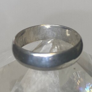 Vintage Plain ring size 5.50 wedding band stacker sterling silver U