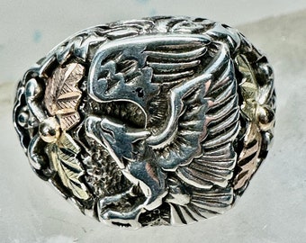 f.a.l リング最終価格　サイズ:13 Eagle Ring Black Hills Gold Band Size 13 Sterling Silver