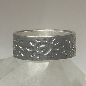 Celestial ring size 7.25 southwest sun band sterling silver women girls