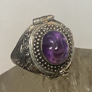 Poison Ring Face Mask Sterling Silver Women Girls size 5.75