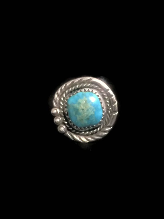 Turquoise Ring Woman Navajo Ring Size 7 Woman Sou… - image 1