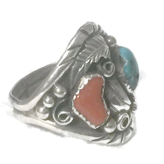 Men Navajo Ring Size 11 Plus Navajo Men Ring Size… - image 8