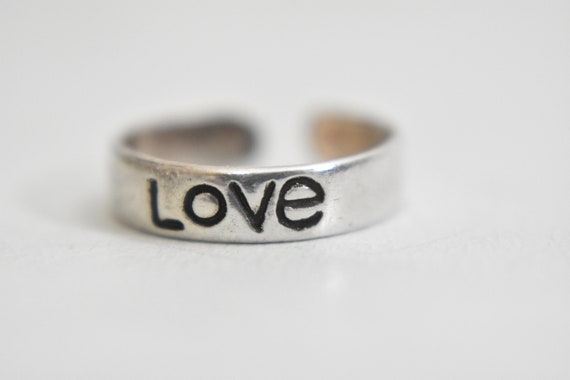 Love toe ring sterling silver friendship women gi… - image 4