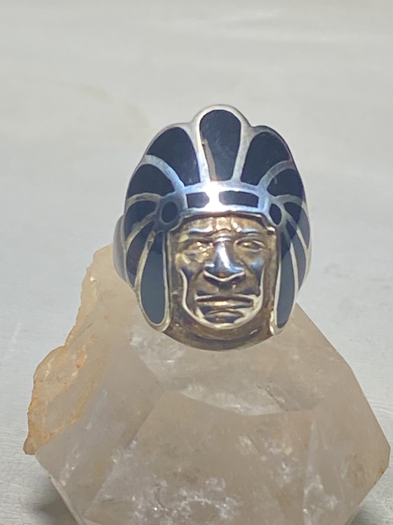Chief ring southwest feather headdress figurative… - image 1