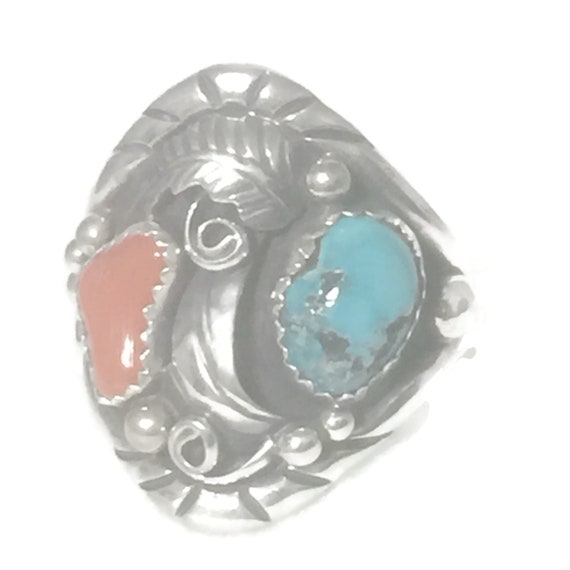 Men Navajo Ring Size 11 Plus Navajo Men Ring Size… - image 3