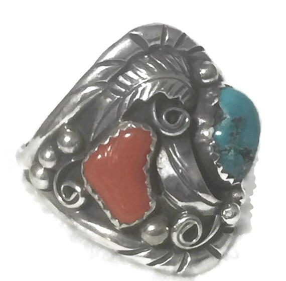 Men Navajo Ring Size 11 Plus Navajo Men Ring Size… - image 6