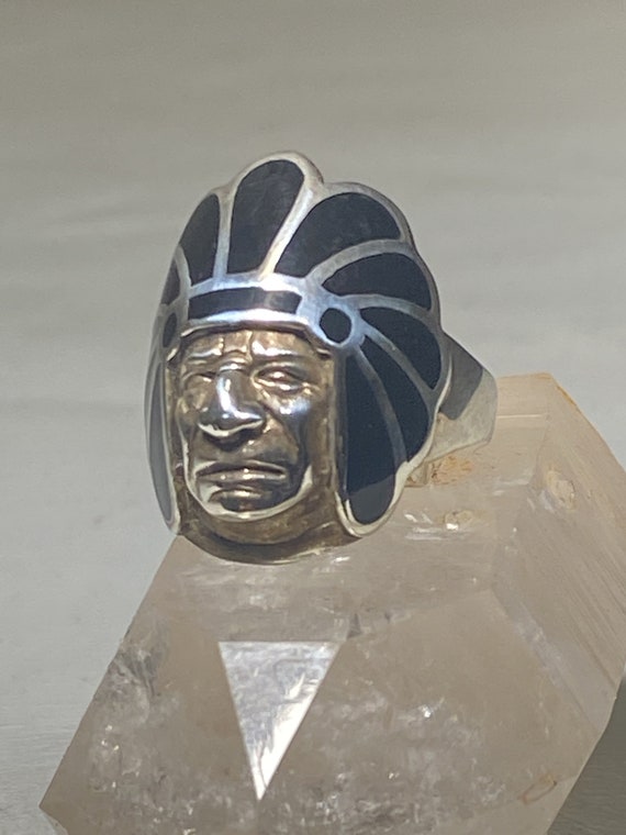 Chief ring southwest feather headdress figurative… - image 4