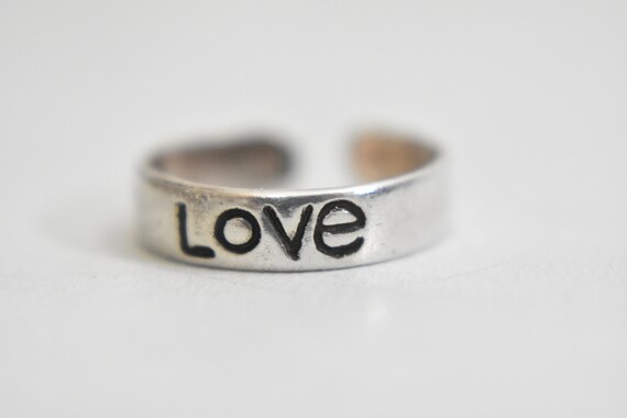 Love toe ring sterling silver friendship women gi… - image 3