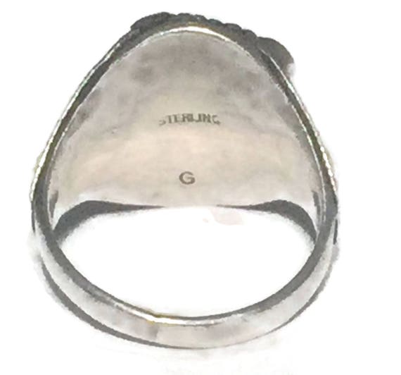 Vintage Eagle Ring Size 13 Minus Southwest Men Ri… - image 10