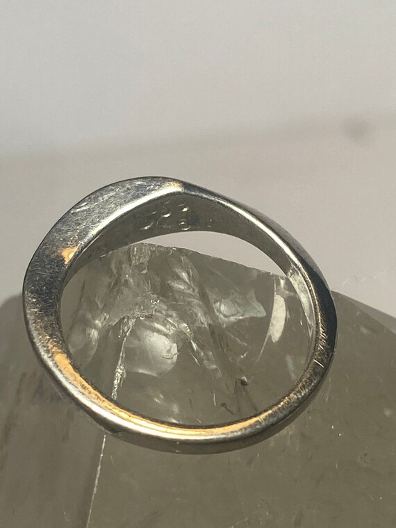 Turquoise chips ring slender stacker southwest wo… - image 5