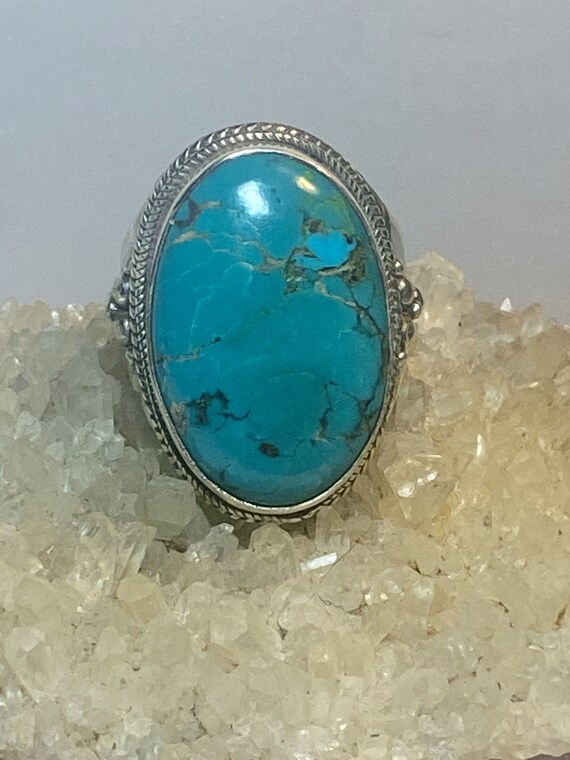ターコイズリング ボヘミアン スターリングシルバー レディース メンズ