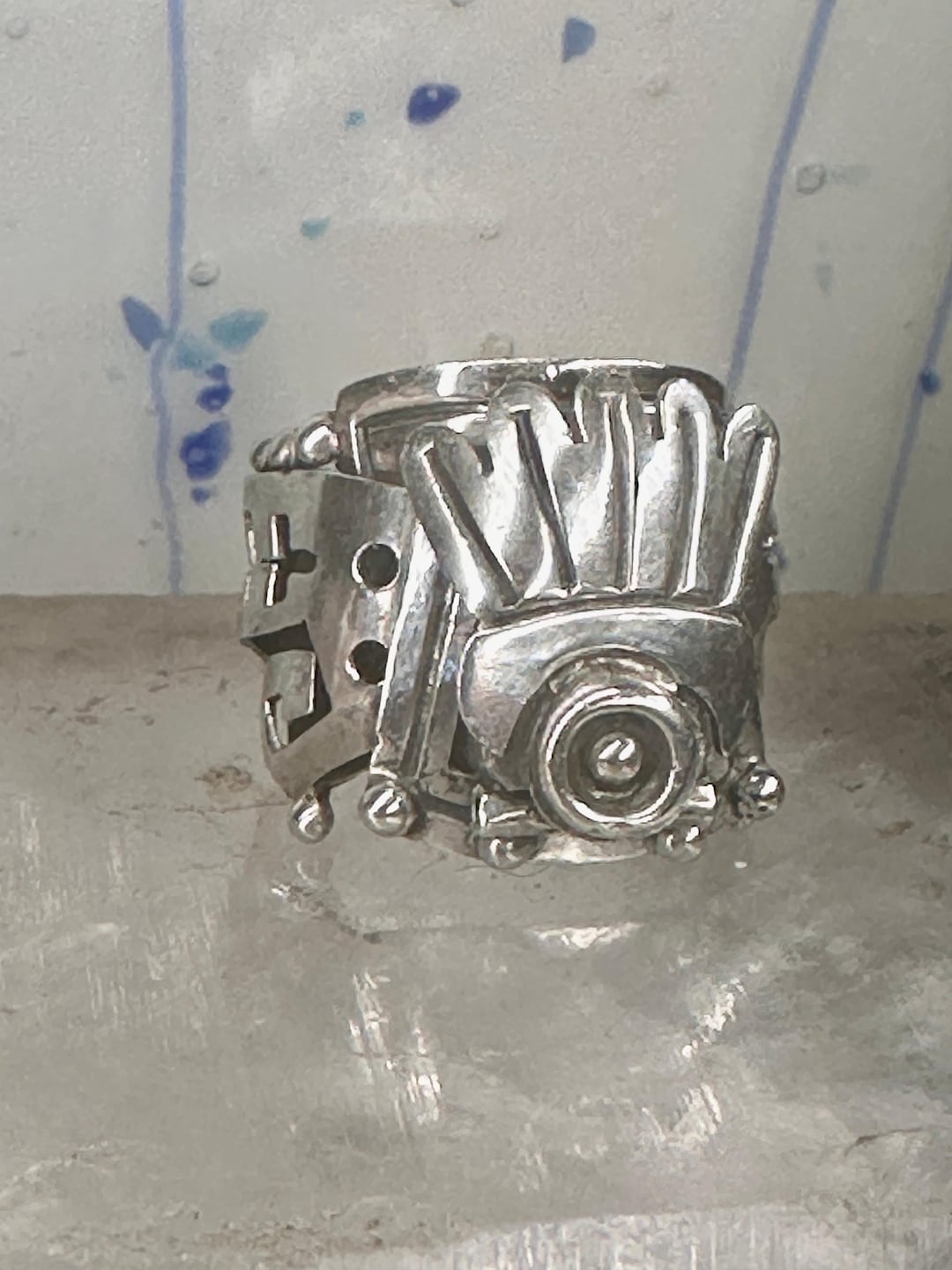 Aztec Mayan Poison Ring: Sterling Silver, Size 6.75 - Etsy