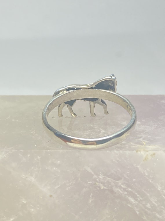 Horse ring sterling silver band women girls size … - image 7